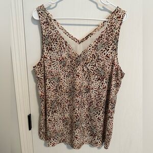 Maurices Animal Print V-Neck Blouse